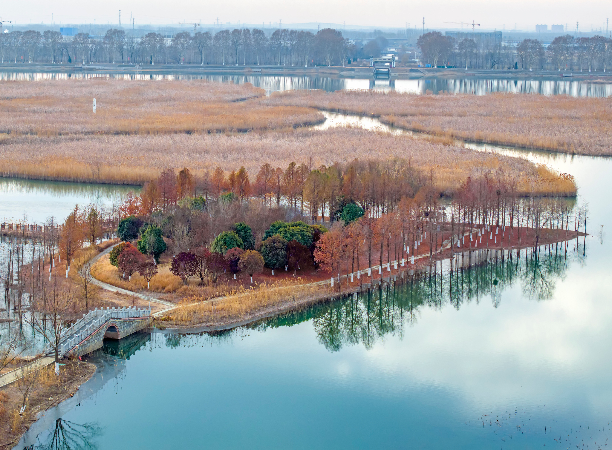 大美中国·i自然丨好一幅西双湖湿地"水墨画"